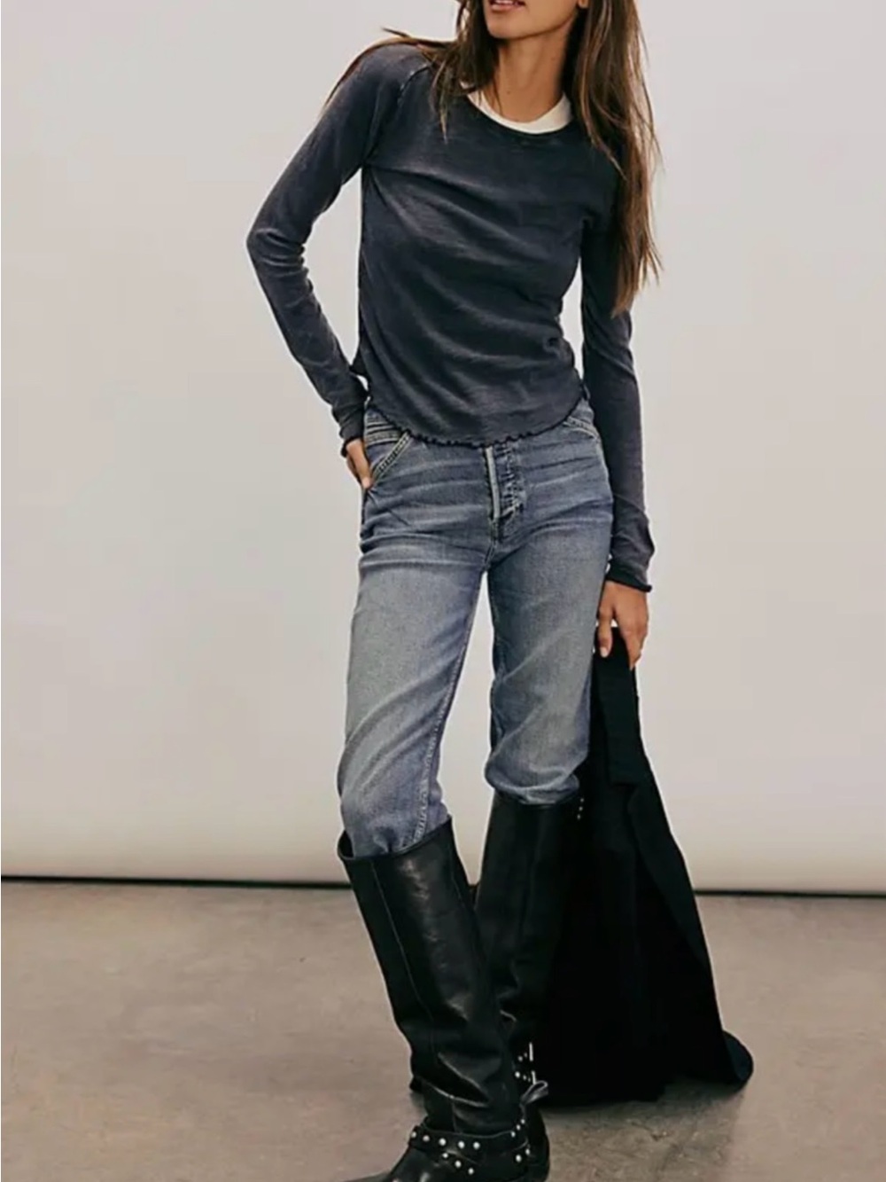 Free People Be my baby long sleeve